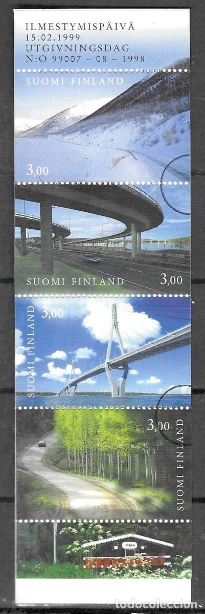 Stamps: CARNET NUEVO CON MATASELLOS DE FAVOR DE LA ADMINISTRACION POSTAL DE FINLANDIA 1999, YT 1435/ 38