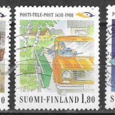 Sellos: SELLOS USADOS DE FINLANDIA 1988, YT 1024/ 25 + 1028