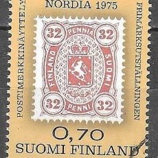 Sellos: SELLO USADO DE FINLANDIA 1975, YT 727