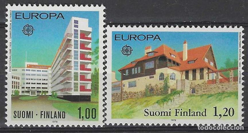 Sellos: FINLANDIA 1978 - EUROPA, EDIFICIOS, S.COMPLETA - MNH** - Foto 1