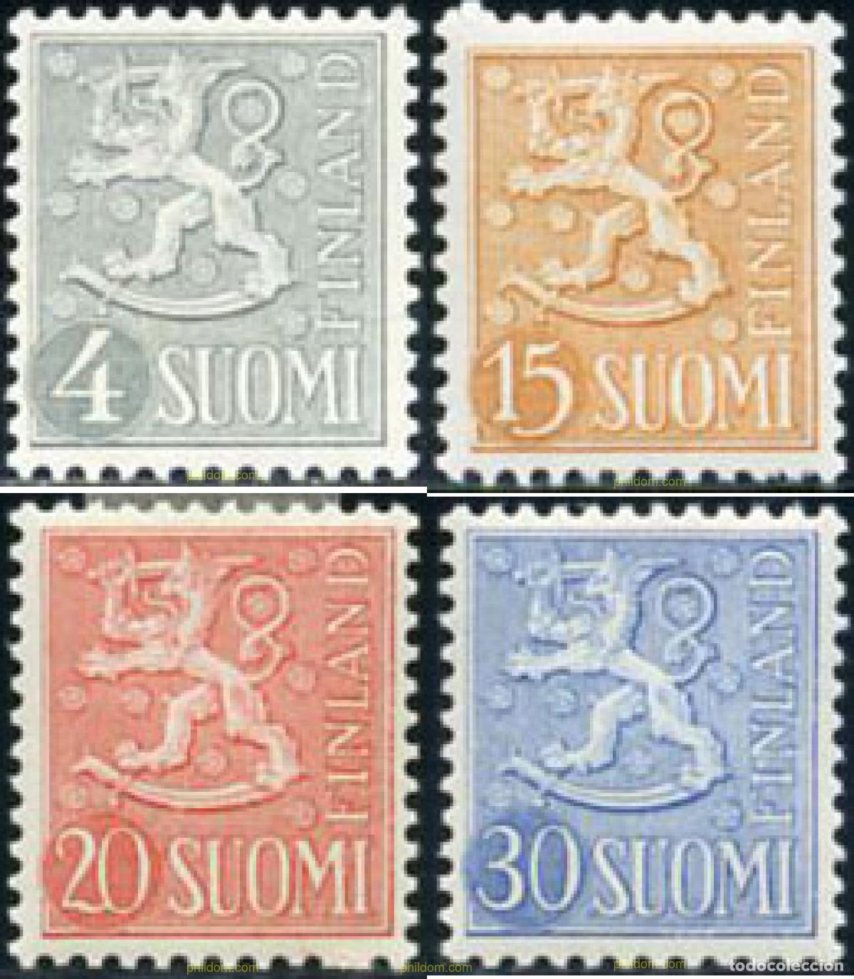 Stamps: 704135 HINGED FINLANDIA 1954 ESCUDOS