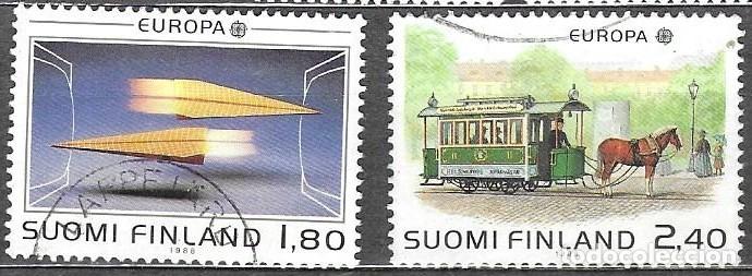 Timbres: SELLOS USADOS DE FINLANDIA 1988, YT 1015/ 16