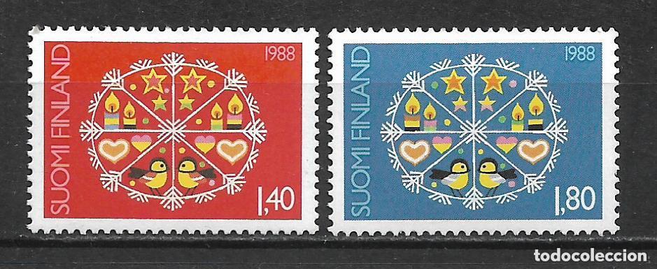 Sellos: Finlandia 1988 scott 783/784 ** mnh navidad - 1/2