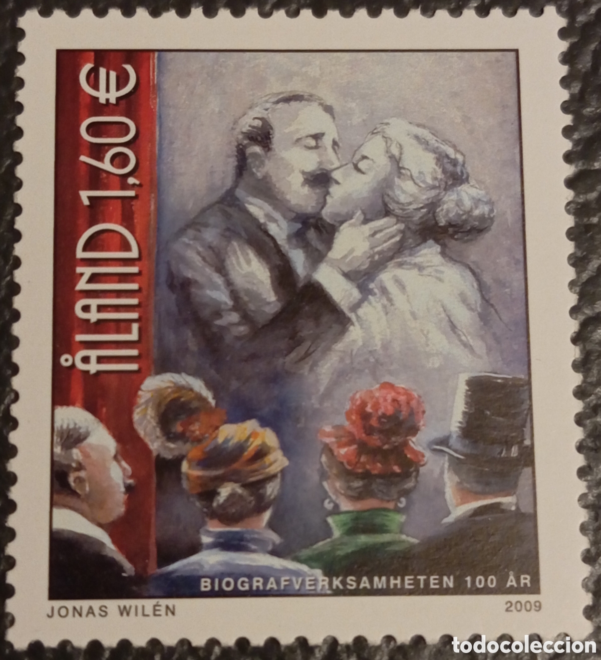 Sellos: Sello &Aring;land 2009 - Centenario del Cine - Nr. Cat. Michel 326 MNH**