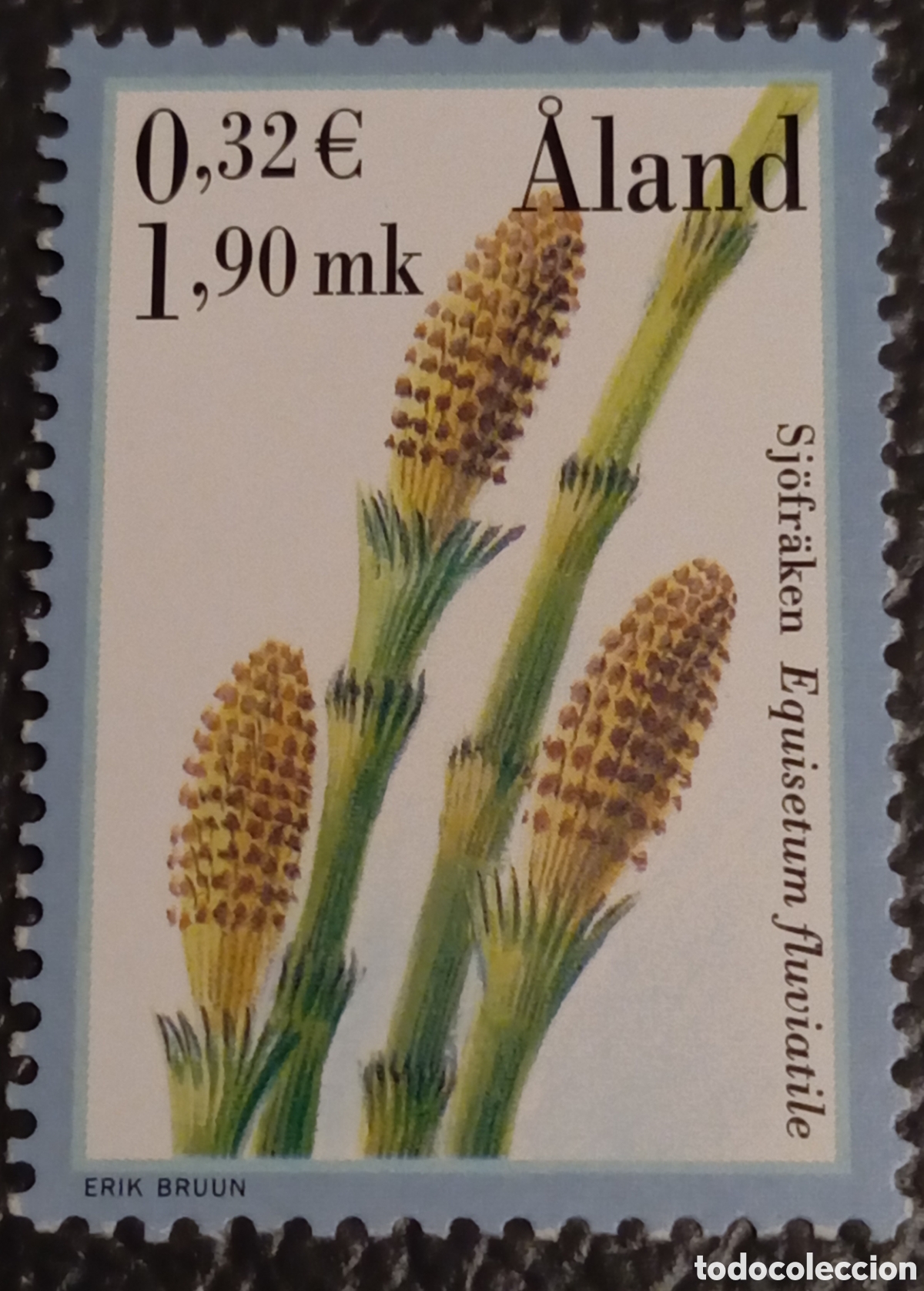 Sellos: Sello &Aring;land 2001 Flora: Equisetum fluviatile - Mi 208, Sn 181, Yv 199 - MNH