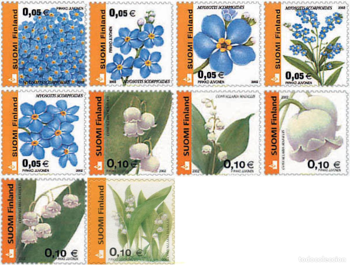 Sellos: 227009 MNH FINLANDIA 2002 FLORA