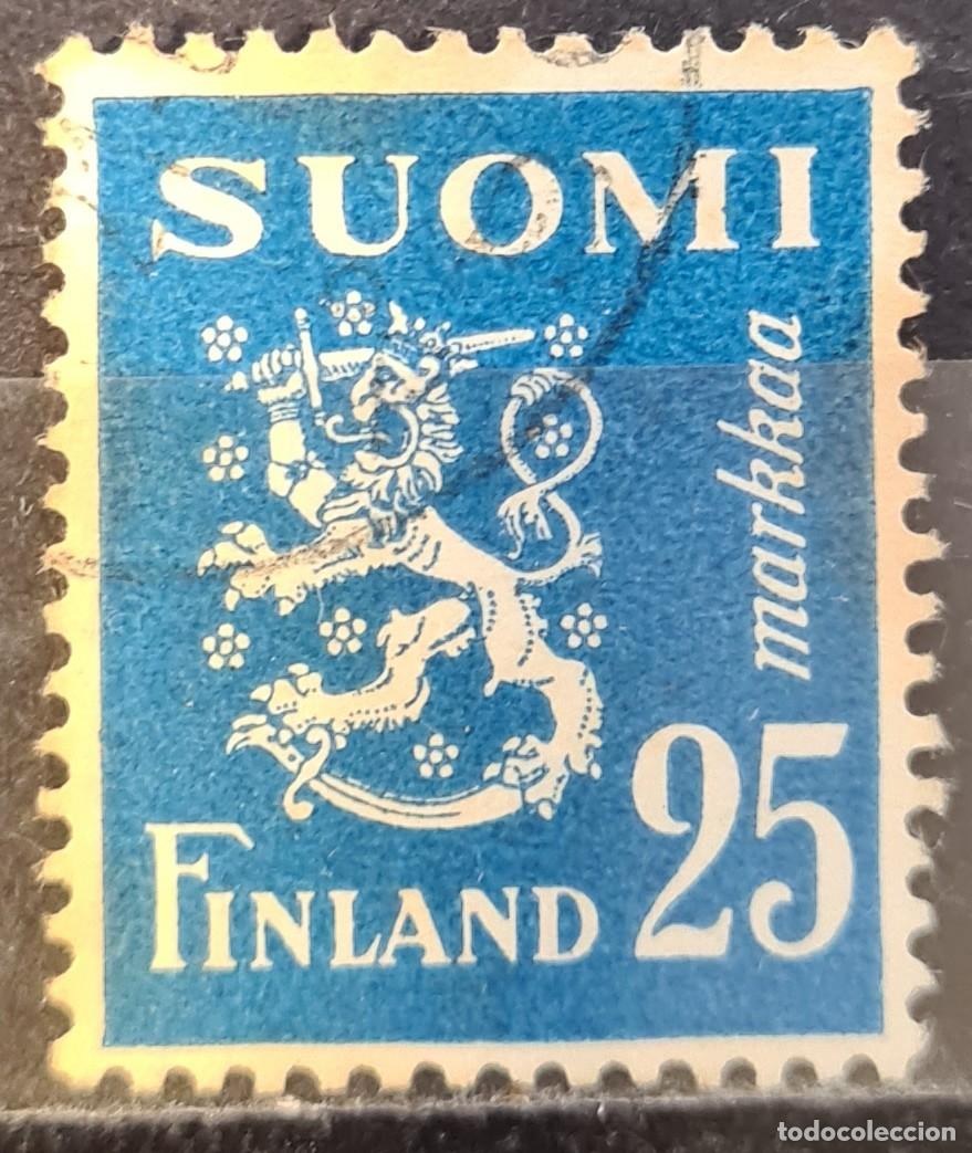 Sellos: Sello usado de Finlandia 1952