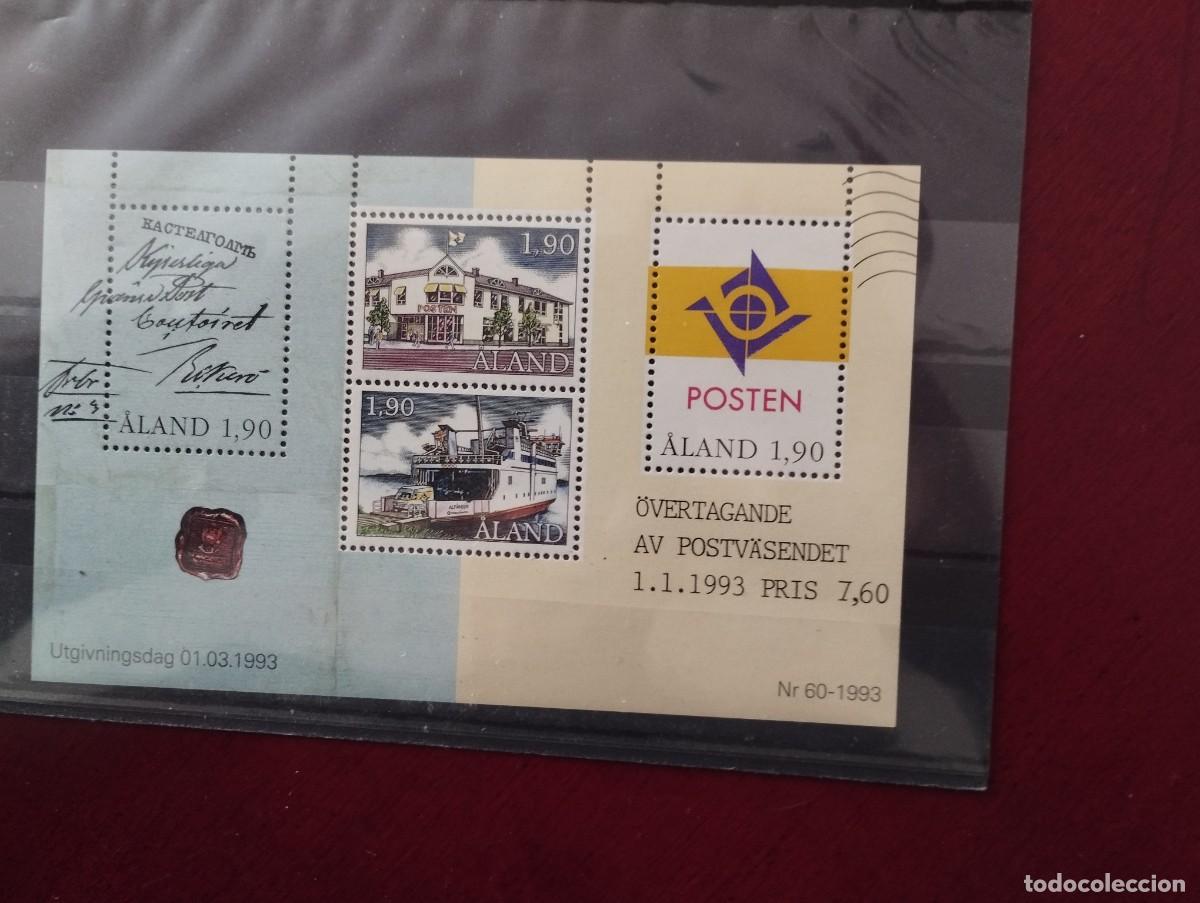 Sellos: Aland (Finlandia) Ivert Hoja Bloque n&ordm; 2, Conmemoraci&oacute;n del servicio postal independiente, nuevo