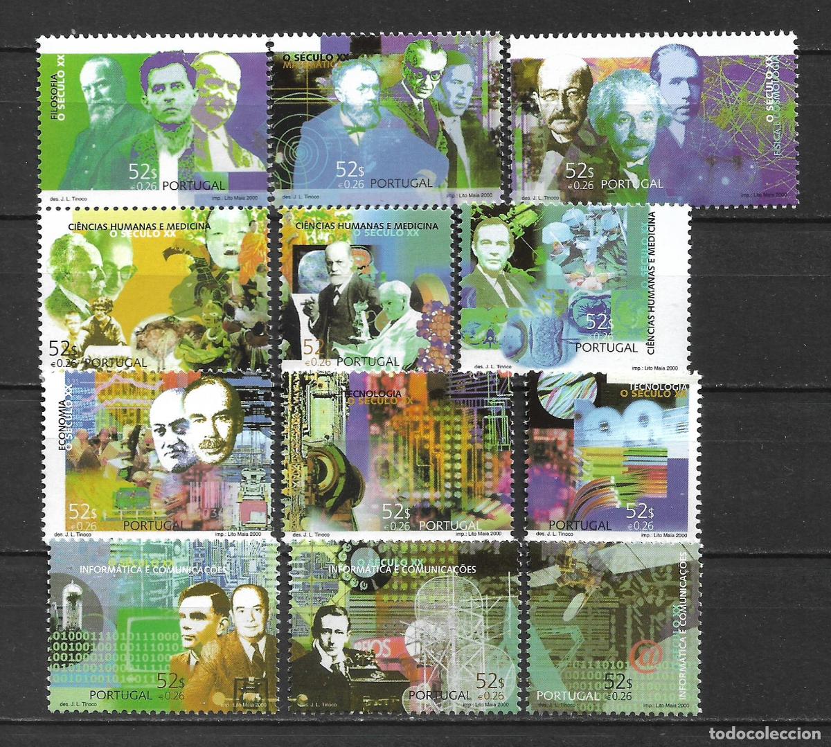 Sellos: portugal 2000 serie completa ** mnh facial 3.12&euro; - 33/44