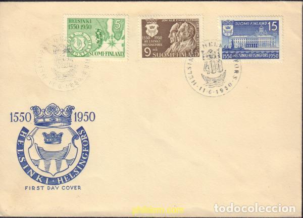 Sellos: 435202 MNH FINLANDIA 1950 400 ANIVERSARIO DE LA CIUDAD DE HELSINKI