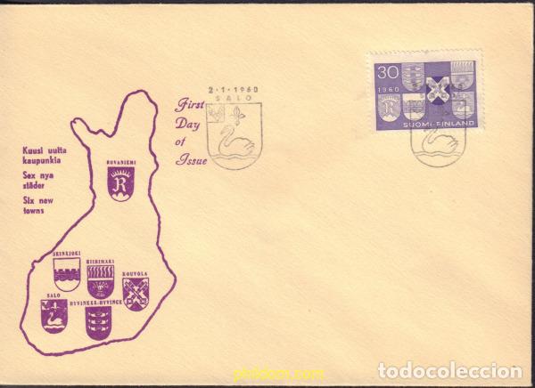 Sellos: 434689 MNH FINLANDIA 1960 PROMOCION DE 6 NUEVAS CIUDADES