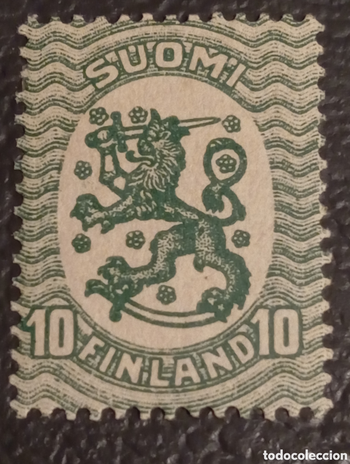 Sellos: Finlandia 1930 Sello 10 Marcos Le&oacute;n (Saarinen) - Michel 178 / Yvert 120 - MNH