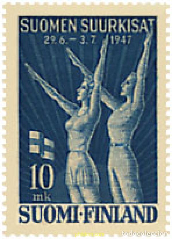 Sellos: 93413 MNH FINLANDIA 1947 FIESTA GIMNASTICA