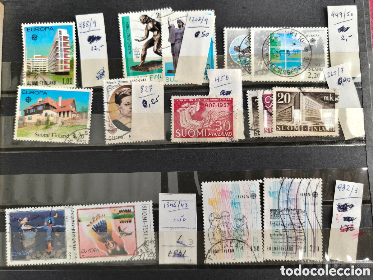 Selos: Finlandia lote sellos resto colecci&oacute;n sellos usados