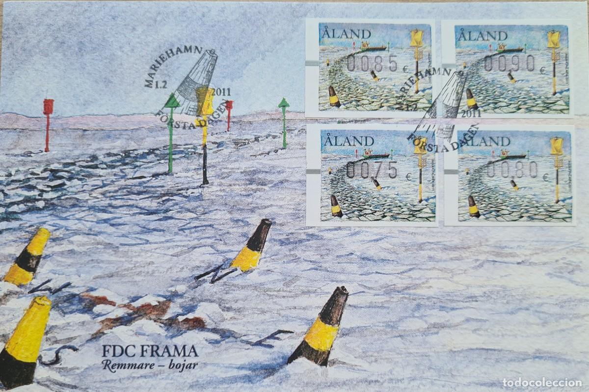Selos: Sobre de primer d&iacute;a de Aland 2011: se&ntilde;alizaci&oacute;n