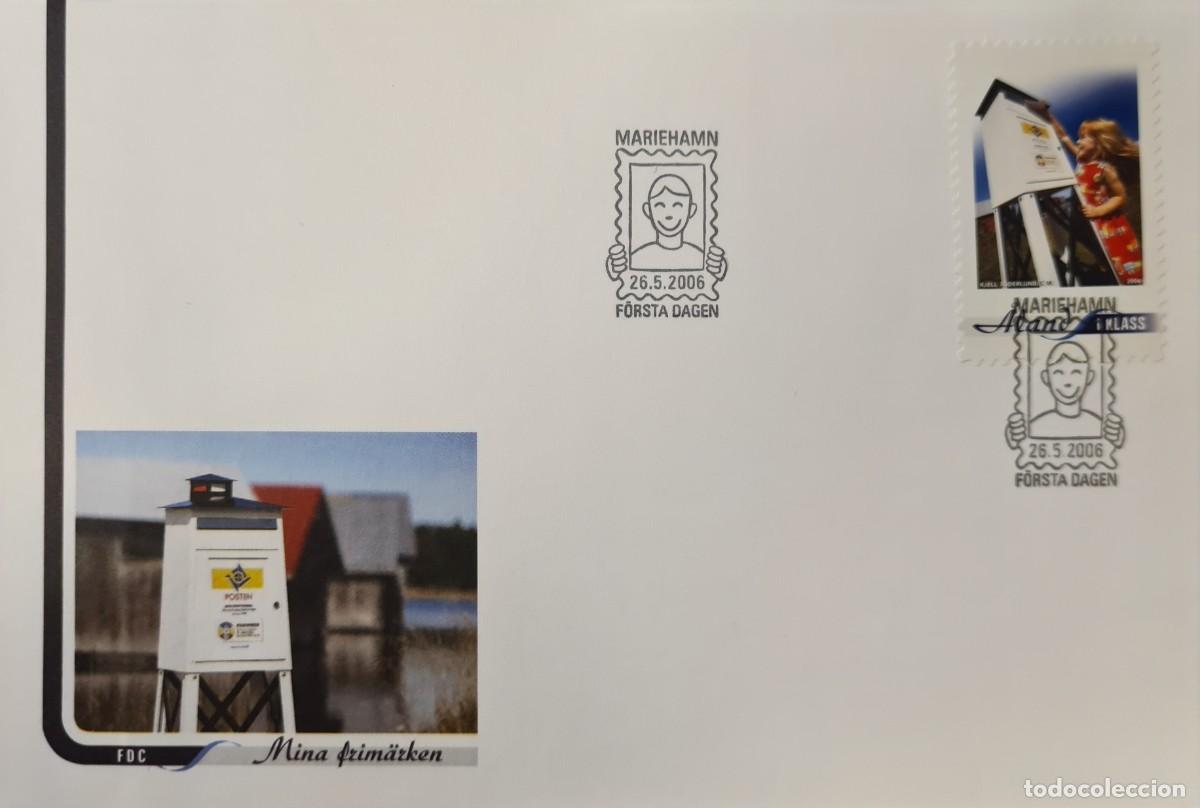 Selos: Sobre de primer d&iacute;a de Aland 2006: servicio postal