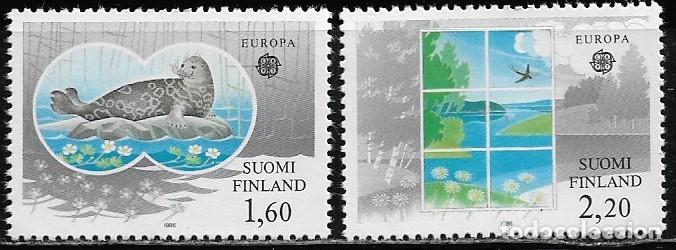 Sellos: FINLANDIA 1986, Ivert 949/50- EUROPA CEPT. MNH.