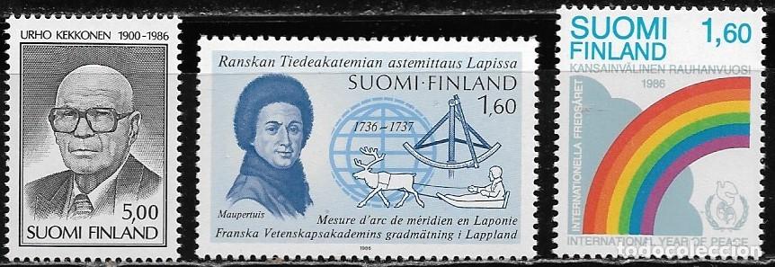 Sellos: FINLANDIA 1986, Ivert 966/68 - MNH.