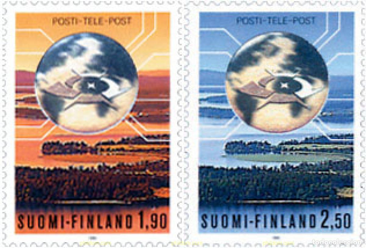 Sellos: 103241 MNH FINLANDIA 1990 CREACION DE LA SOCIEDAD COMERCIAL DEL ESTADO PARA EL CORREO Y LAS TELECOM