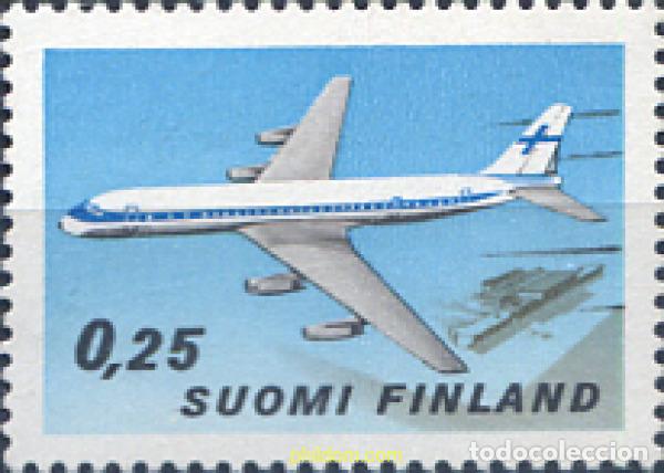 Sellos: 102875 MNH FINLANDIA 1969 50 ANIVERSARIO DE LA AVIACION FINLANDESA