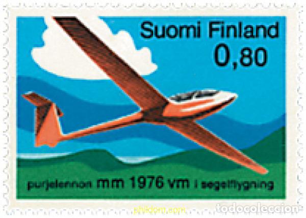 Timbres: 65332 MNH FINLANDIA 1976 CAMPEONATO DEL MUNDO DE VUELO A VELA