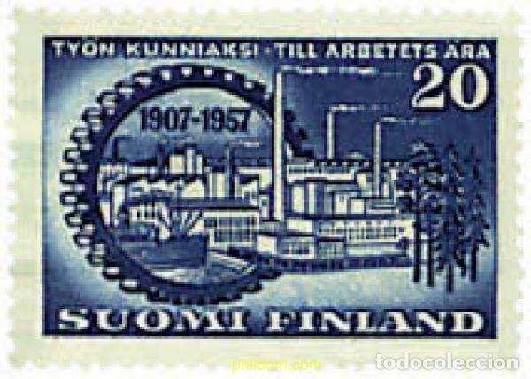 Timbres: 59643 MNH FINLANDIA 1957 50 ANIVERSARIO DE LOS SINDICATOS PATRONALES
