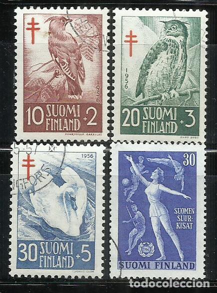 Sellos: 0380A-2 SERIES COMPLETAS FINLANDIA SUOMI FINLAND 1956 N&ordm; 440+441/443 12,00&euro; YVERT.