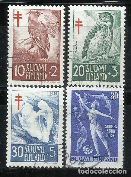 Sellos: 0380B-2 SERIES COMPLETAS FINLANDIA SUOMI FINLAND 1956 N&ordm; 440+441/443 12,00&euro; YVERT.