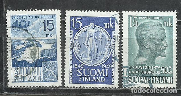 Sellos: 0395-SUOMI FINLAND FINLANDIA SERIE COMPLETA 1949 n&ordm; 359/361 .
