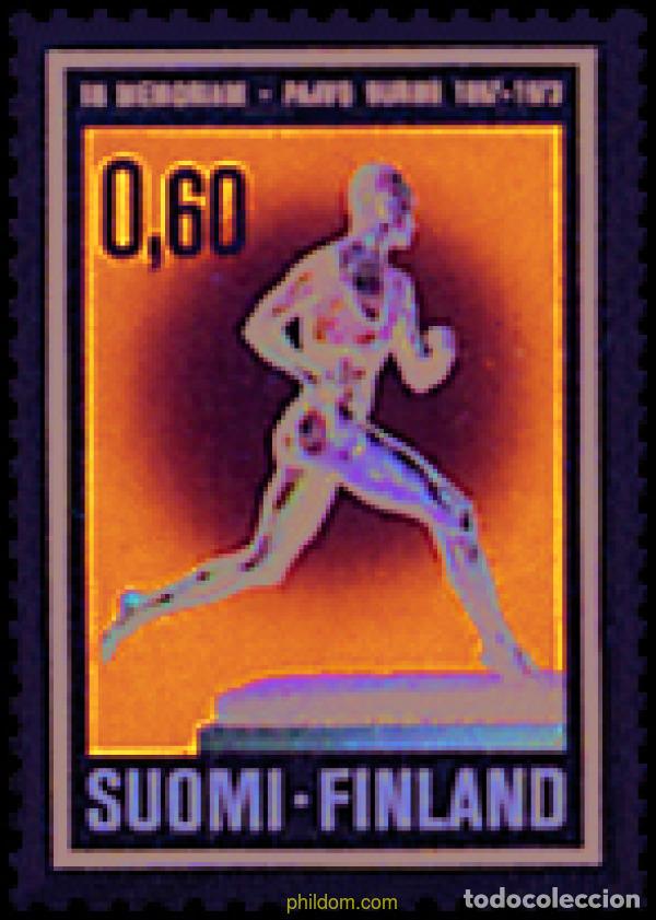 Sellos: 65327 MNH FINLANDIA 1973 HOMENAJE AL ATLETA PAAVO JOHANNES NURMI