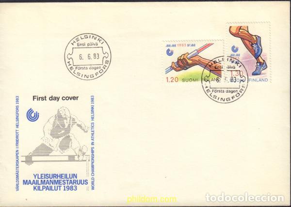 Sellos: 376168 MNH FINLANDIA 1983 CAMPEONATO DEL MUNDO DE ATLETISMO EN HELSINKI