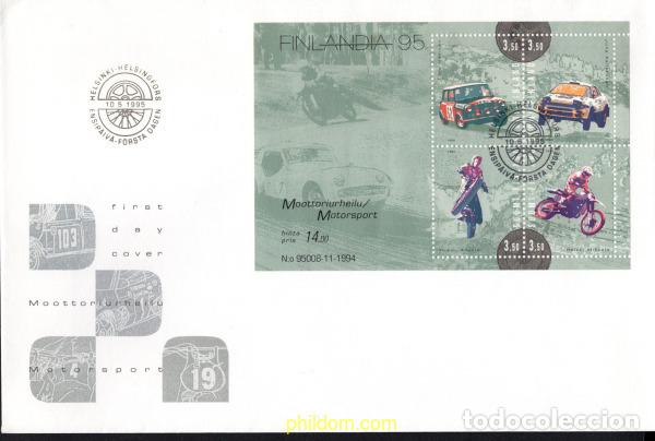 Sellos: 385932 MNH FINLANDIA 1995 FINLAND 95. EXPOSICION FILATELICA DE LA HISTORIA POSTAL