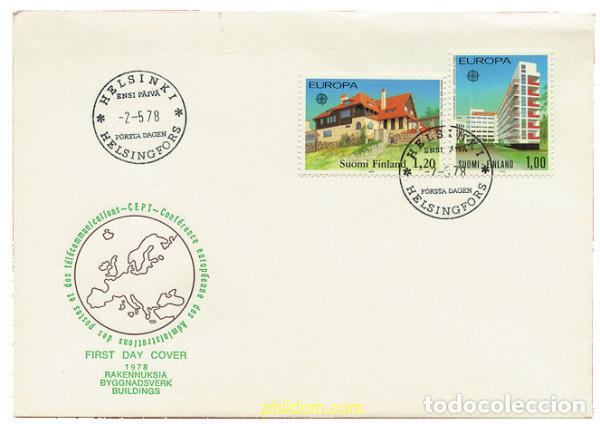 Sellos: 23809 MNH FINLANDIA 1978 EUROPA CEPT. ARQUITECTURA