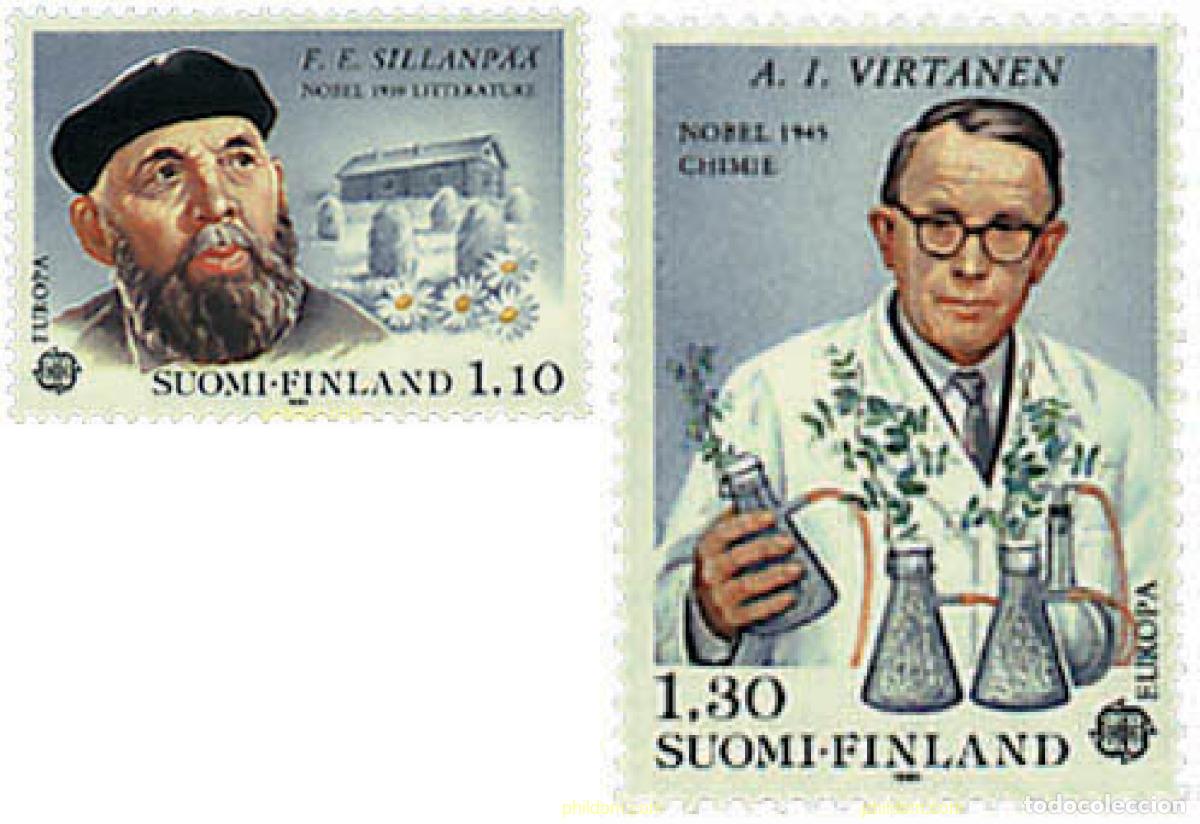 Sellos: 87633 MNH FINLANDIA 1980 EUROPA CEPT. PERSONALIDADES