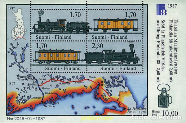 Sellos: 61142 MNH FINLANDIA 1987 FINLANDIA 88. EXPOSICION FILATELICA INTERNACIONAL