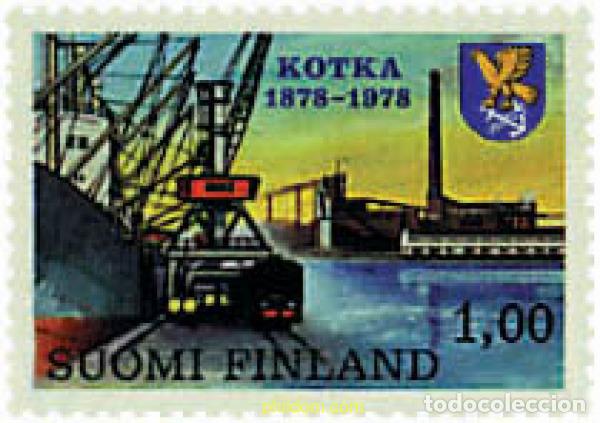 Sellos: 59648 MNH FINLANDIA 1978 CENTENARIO DE LA CIUDAD DE KOTKA