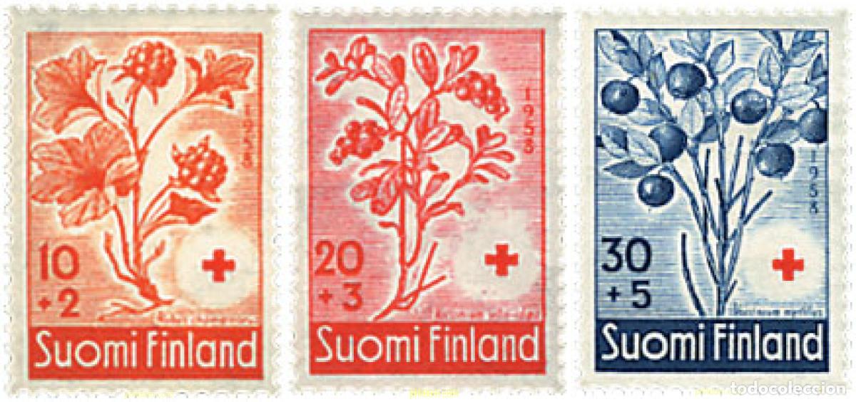 Sellos: 89094 MNH FINLANDIA 1958 A BENEFICIO DE LA CRUZ ROJA