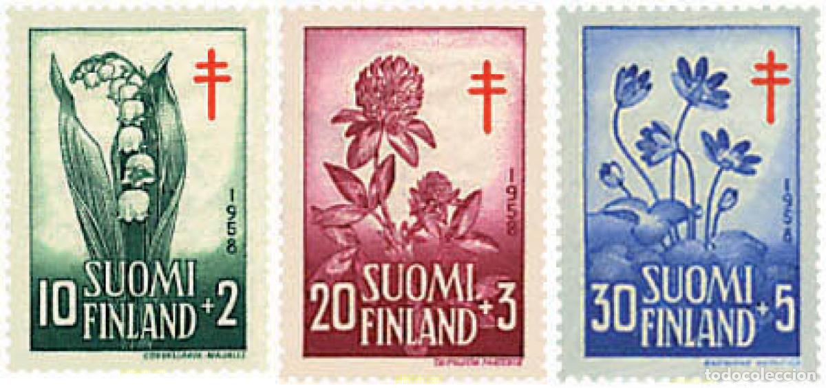 Sellos: 89167 MNH FINLANDIA 1958 A BENEFICIO DE LAS OBRAS ANTI-TUBERCULOSIS