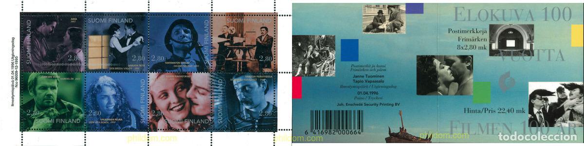Sellos: 3231 MNH FINLANDIA 1996 CENTENARIO DEL CINE. ESCENAS DEL CINE FINLANDES
