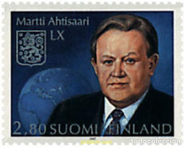 Sellos: 46472 MNH FINLANDIA 1997 60 ANIVERSARIO DE MARTTI AHTISAARI