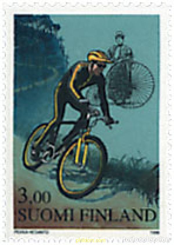 Sellos: 41167 MNH FINLANDIA 1998 CENTENARIO DE LA UNION FINLANDESA DE CICLISMO