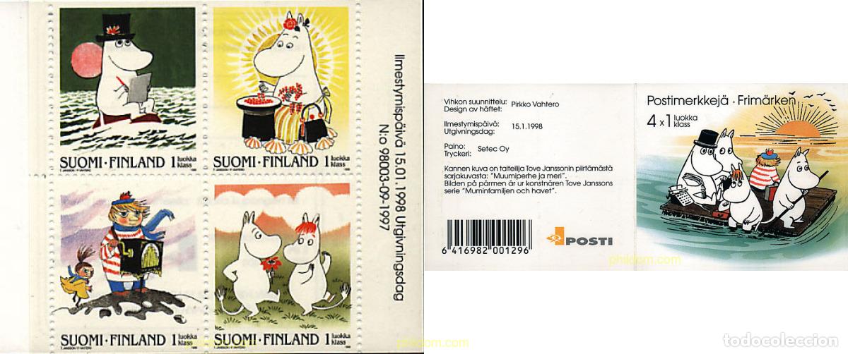 Sellos: 3309 MNH FINLANDIA 1998 LOS MUMIN