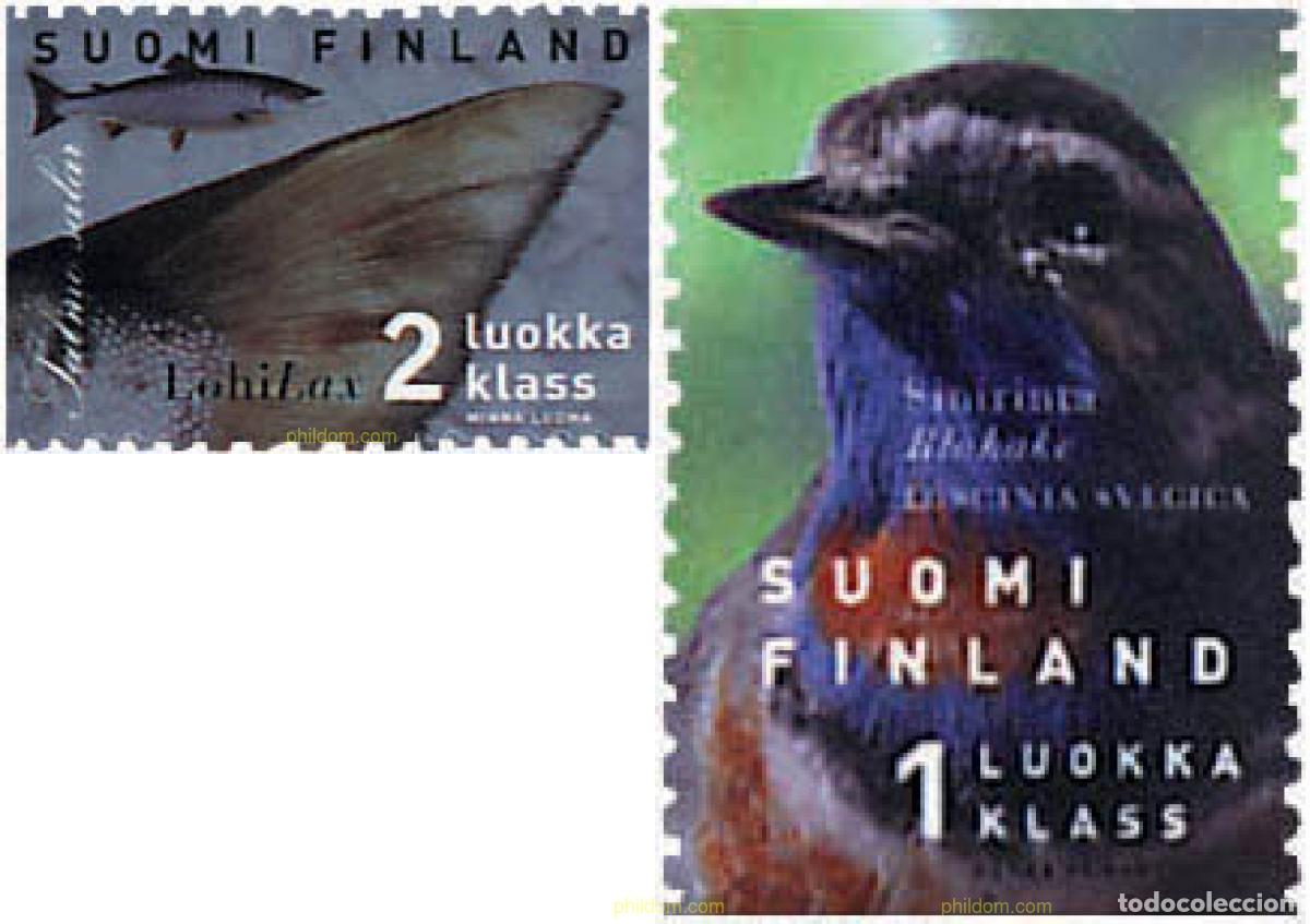 Sellos: 87704 MNH FINLANDIA 1999 AVES Y PECES