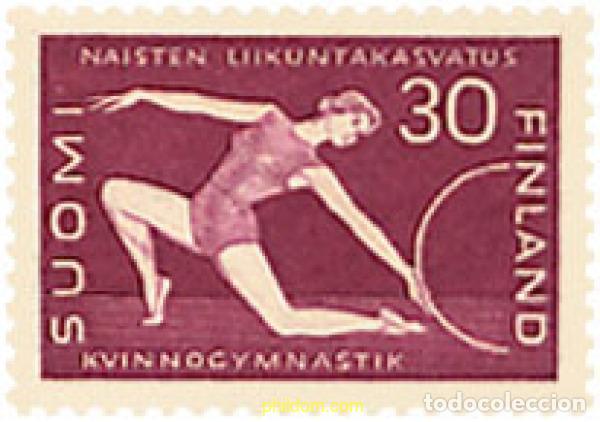 Sellos: 65311 MNH FINLANDIA 1959 CENTENARIO DEL NACIMIENTO DE ELIN OIHNONNA, GIMNASTA