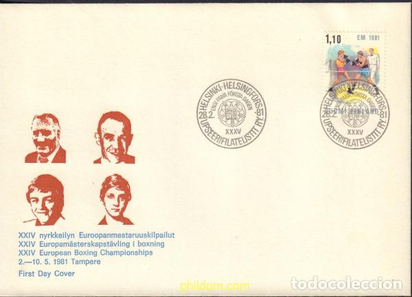 Sellos: 376167 MNH FINLANDIA 1981 CAMPEONATO DE EUROPA DE BOXEO EN TAMPERE