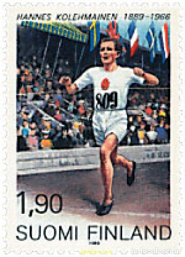 Sellos: 65347 MNH FINLANDIA 1989 CENTENARIO DEL NACIMIENTO DE HANNES KOLEHMAINEN