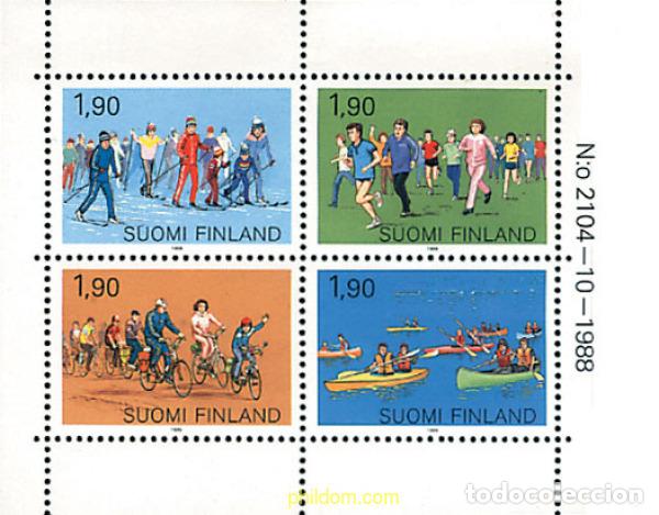 Sellos: 368039 MNH FINLANDIA 1989 DEPORTES