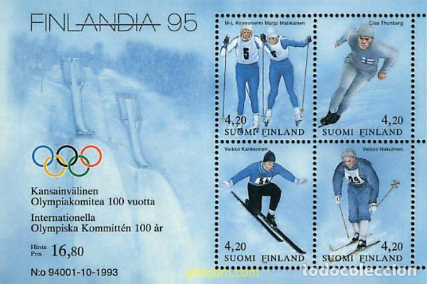 Sellos: 73235 MNH FINLANDIA 1994 FINLANDIA 95. CENTENARIO DEL COMITE OLIMPICO INTERNACIONAL