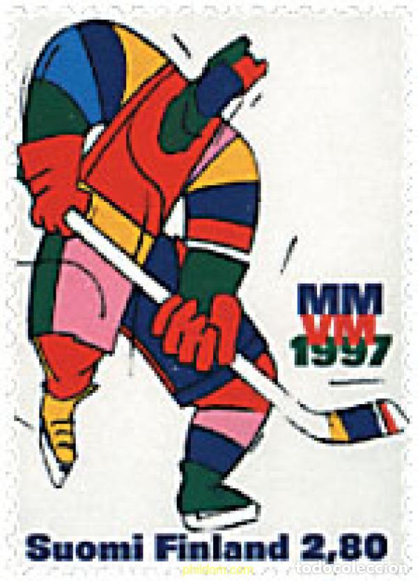 Sellos: 65361 MNH FINLANDIA 1997 CAMPEONATO DEL MUNDO DE HOCKEY SOBRE HIELO