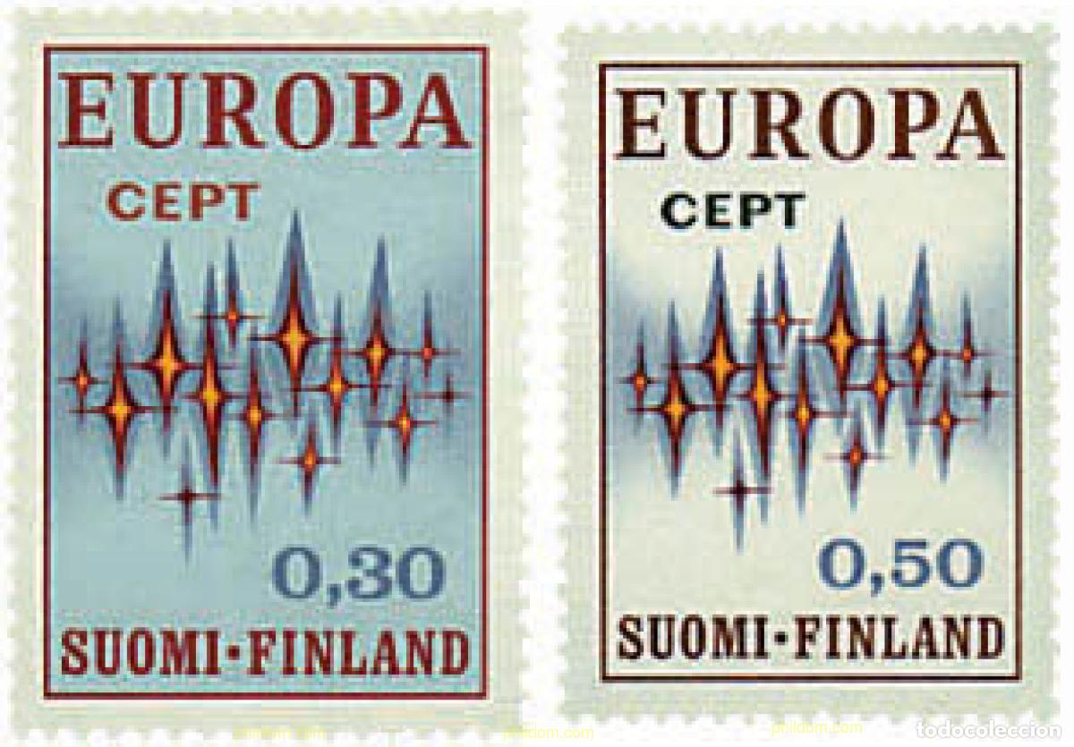 Sellos: 62218 MNH FINLANDIA 1972 EUROPA CEPT. COMUNICACIONES